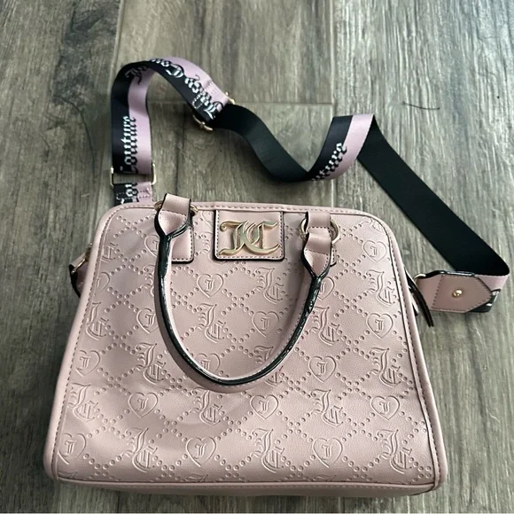 JUICY COUTURE Crossbody Satchel - Pink Dusty Blush - Picture 1 of 9